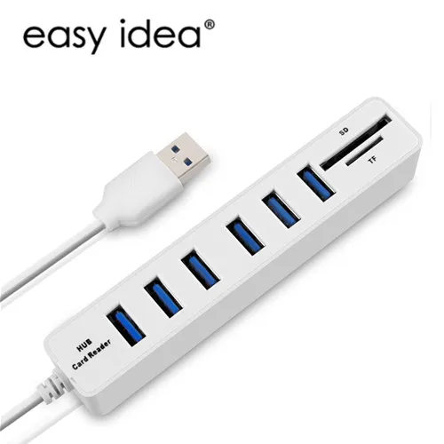 Multi USB Hub 2.0 USB Splitter Micro SD/TF Card Reader High Speed Mini USB Adapter Hub Combo USB Ports For PC Laptop Accessories Multi USB Hub 2.0 USB Splitter Micro SD/TF Card Reader High Speed Mini USB Adapter Hub Combo USB Ports For PC Laptop Accessories