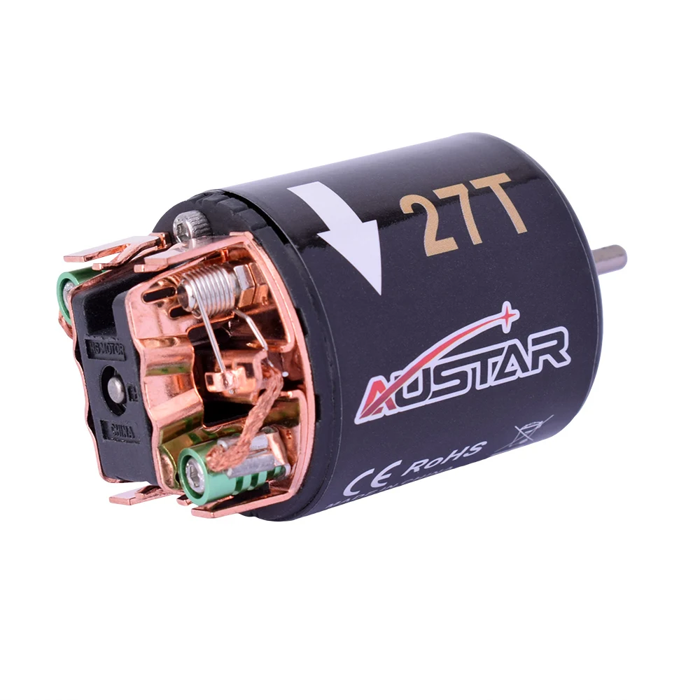 AUSTAR RS 540 27T 3 17 мм модифицированный щеточный двигатель для 1/10 Axial SCX10 RC4WD D90|Детали и