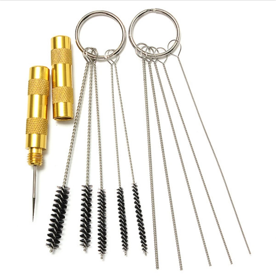 

Hot Sale Best Price 11pcs/Set Airbrush Spray Nozzle Cleaning Repair Tool Kit Needle & Brush Set Cleaner