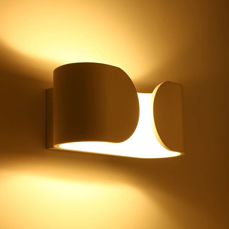 

LED Wall Lamps Wall Mounted Modern Wall Sconce bedroom study room AC90-260V Aluminum corridor bathroom Wall Light White