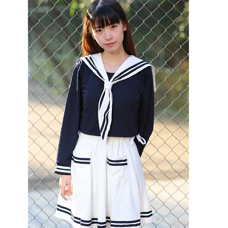 New Arrival School Girl Uniforms Long Sleeve Coat+Dress 2PCS Sets