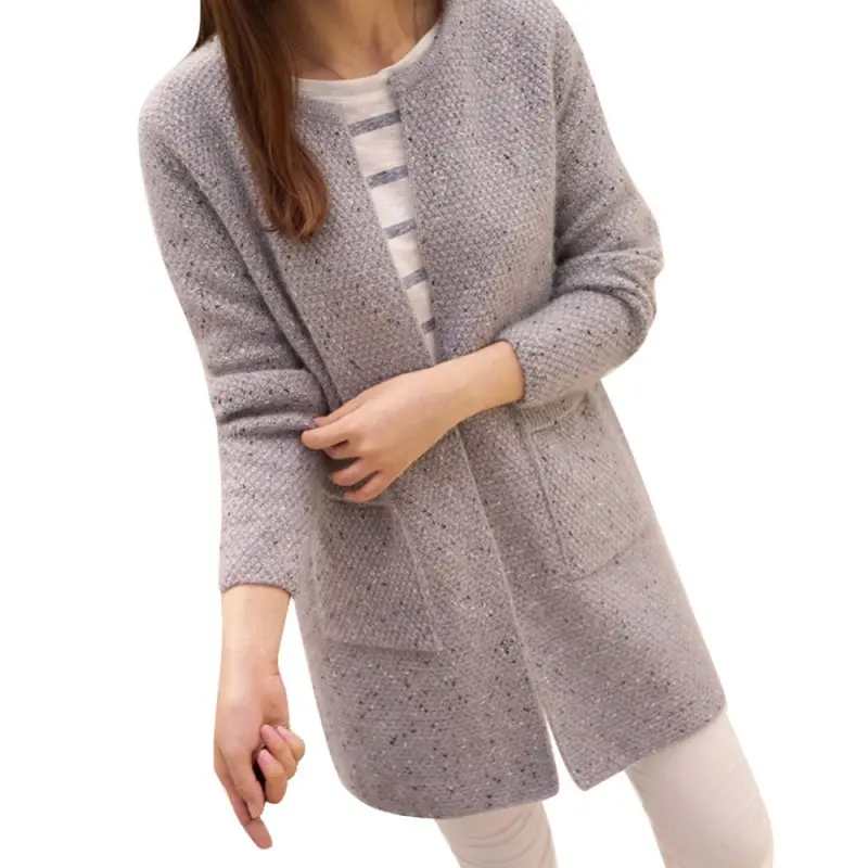 Women Long Cardigans Casual Sweater Tricotado Cardigan