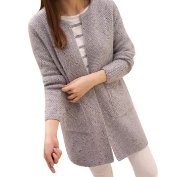 

Women Long Cardigans Casual Sweater Tricotado Cardigan Tops Jackets Coat Outwear Tops Autumn Female Clothes New Arrival