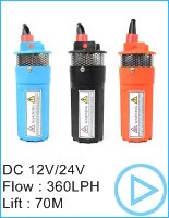 FREE SHIPPING 20m 30m 40m lift DC 12V 24V Diaphragm Pump Vacuum Pump Mini Submersible water Pumps FL-22 series RV