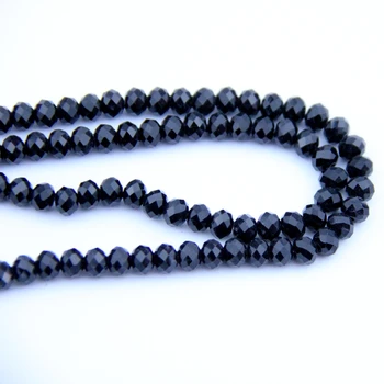 

Wholesale Crystal Ball Black 720-2880pcs 8X10mm Glass Rondelles Ball Beads China Craft Material For Home Decoration