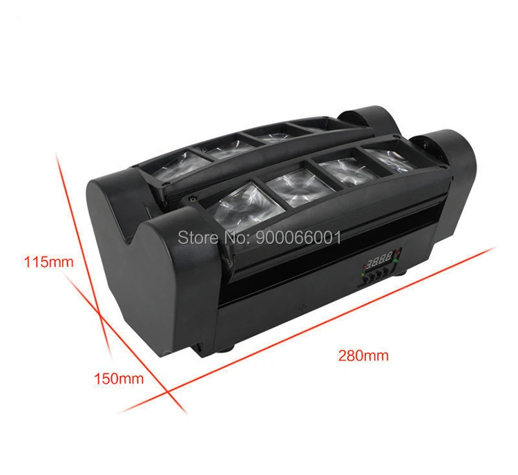  stage 8X10W Mini LED Spider Light DMX512 LED Moving Head Light RGBW LED Beam light Club Dj Disco projector (15)