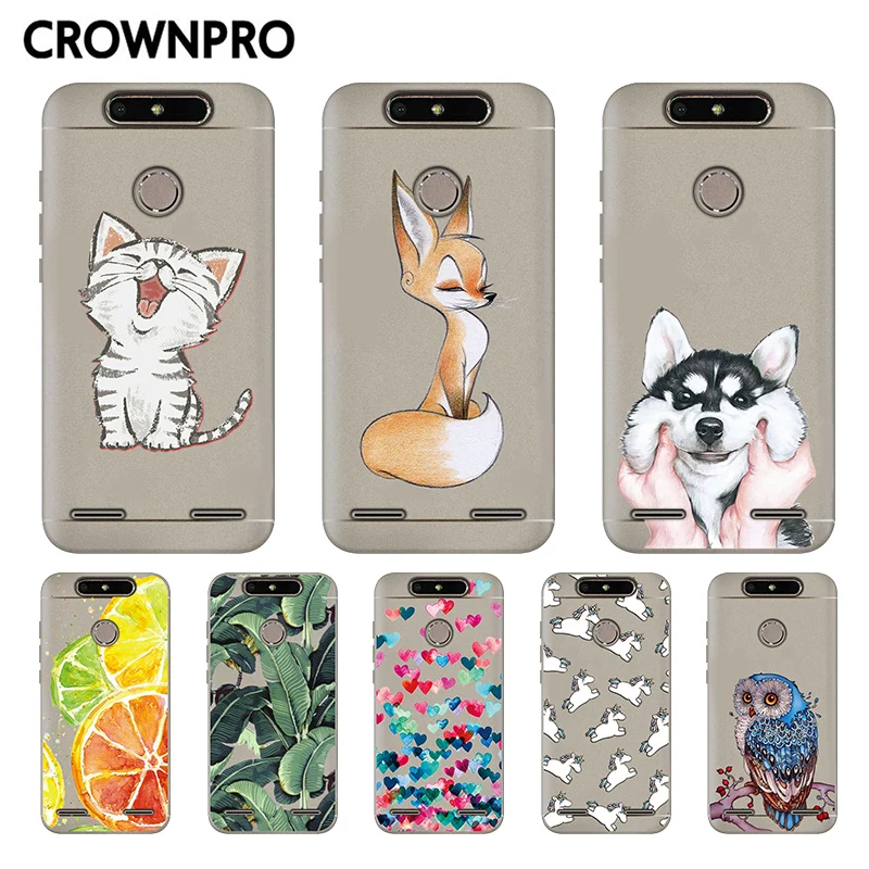 

CROWNPRO ZTE Blade V8 Mini Case Cover Silicone 5.0" ZTE V 8 Mini Soft Back Case Transparent ZTE Blade V8 Mini Cute Phone Fundas