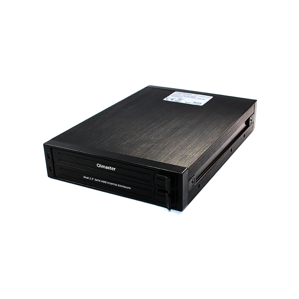 OImaster HE-2005 Dual 2," SATA HDD внутренний корпус HDD Candy коробка для жесткого диска с светодиодный 3,5" отсек устройства металлический чехол