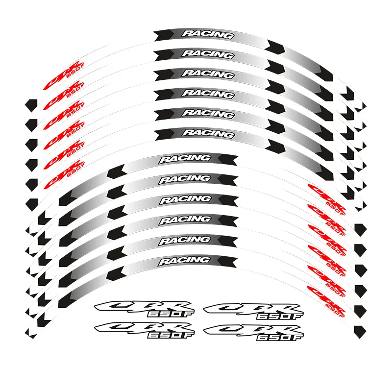 Высококачественные мотоциклетные 17 дюймов колеса отличительные светоотражающие наклейки обода полосы 650 для Honda CBR650F