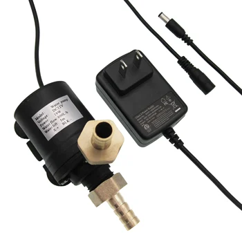 

DC 12V Brushless Little Pump with ETL Listed DC Power Supply Adapter Low Noise 780L/H 206GPH 5M/16ft