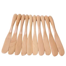 Шпатель 10 шт./упак. в японском стиле деревянный сливочное масло Ножи ножей для сыра из натурального дерева кухонные лопатки Tabeware столовая посуда