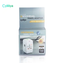 300 Устанавливает Международный Plug Dual два Порты USB Universal Travel Зарядное устройство все в одном многофункциональный центров Портативный сетевой адаптер