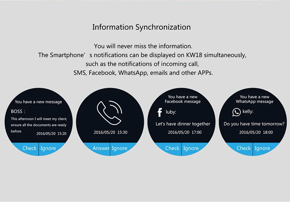 KW18 Bluetooth Смарт часы полный экран Поддержка SIM TF карты Smartwatch телефон сердечного ритма для apple gear s2 huawei