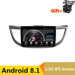 10 "2.5D ips Android 8,1 автомобильный DVD мультимедийный плеер gps для HONDA CRV 2012 2013 2014 2015 2016 аудио автомобильный Радио Стерео навигация