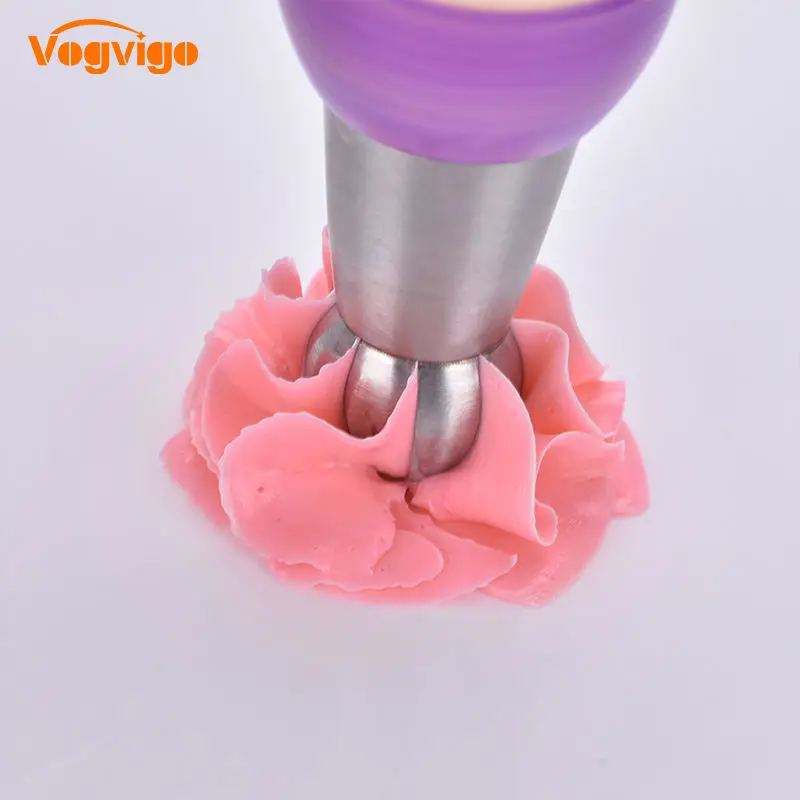 

VOGVIGO 304 Stainless Steel Cake Decorating Tools Confectionery Nozzles Dessert Decorator Nozzles Flower Cream Nozzles Tool 3PCS