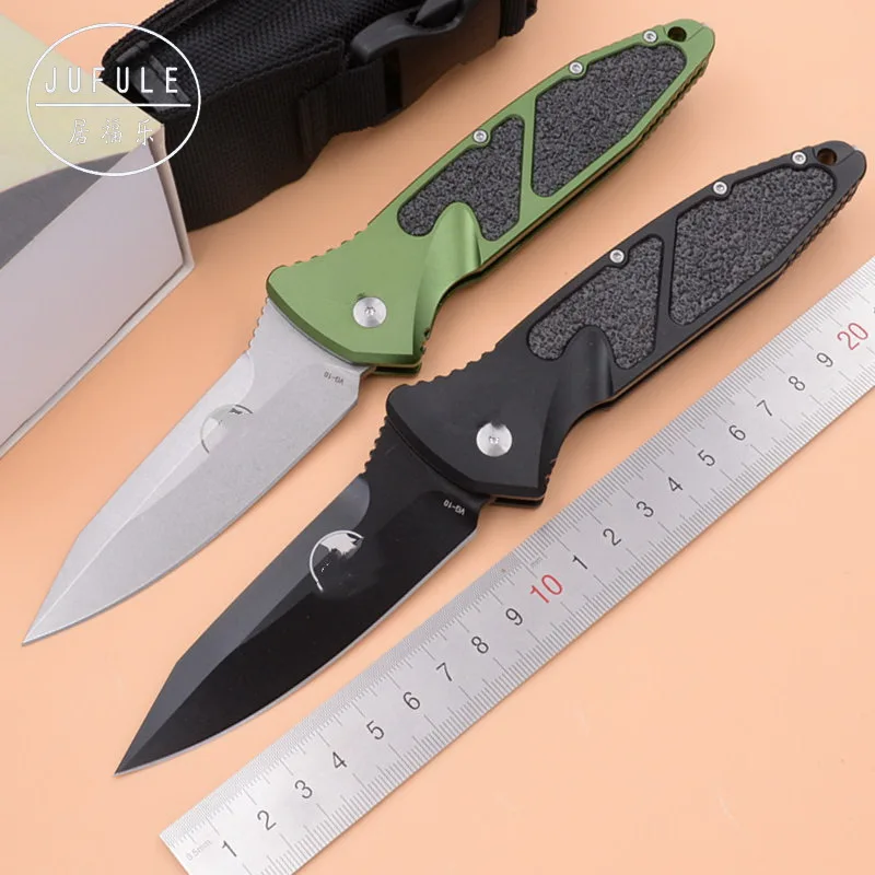 

JUFULE Delta VG 10 blade Aluminum handle outdoor tactical camping hunting EDC tool folding dinner kitchen knife