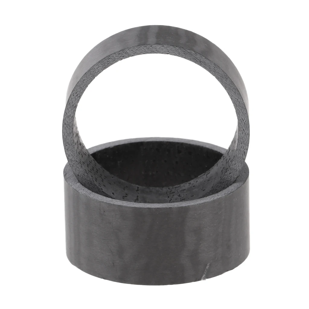 5Pcs/Set Carbon Fiber Bicycle Spacers 5/10/15mm Ultralight Headset Head Part Cycling Washer for 1-1/8inch Stem Road Bike MTB BMX