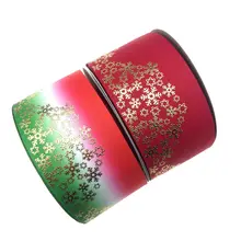 Рождественский день 75 мм(3 дюйма) теплопередача снежинка голографические золотые фольги ленты с заказ принять