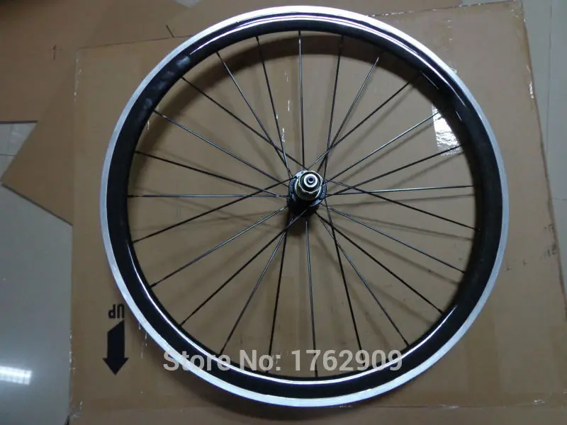 1pcs New 700C 38mm clincher rim Road Track Fixed Gear bicycle aero 3K