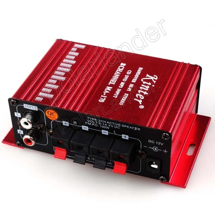 Potência de Saída Amplificador de Potência de Áudio do Carro Mini Canais Amplificador Hi-fi Stereo 12 v cd Dvd Mp3 Entrada 20wx2 Rms 2 14 Amplificadores multicanal