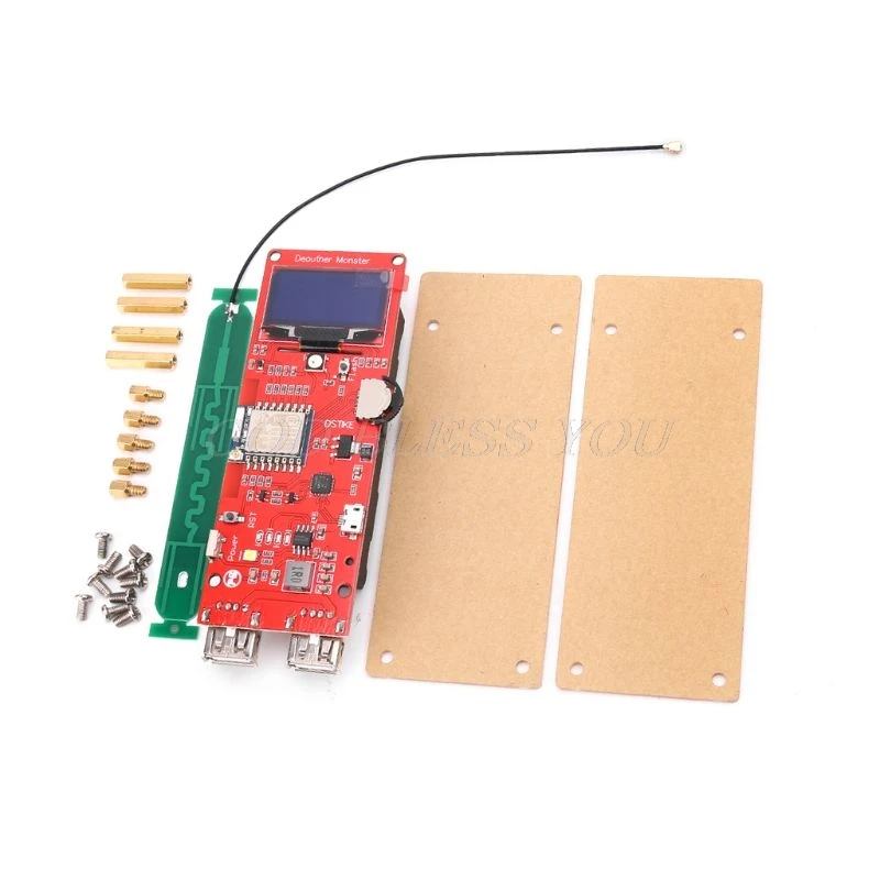 

ESP8266 Development Board WiFi Deauther Attack/Test/Interference 1.3" OLED Quick Charging 2 USB