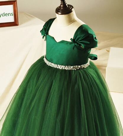 green gown for girls