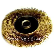 Латунная проволочная щетка, размонтированная щетка для чистки ювелирных изделий. Золотые полировочные щетки, 144 шт./упаковка. размер отверстия 2,35