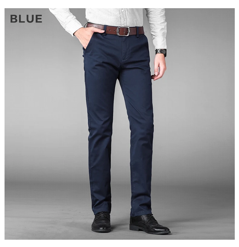 Vomint брендовые новые мужские деловые брюки, прямые Стрейчевые брюки, повседневные брюки, эластичные брюки с карманами