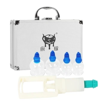 

Facial beauty security explosion-proof Glass vacuum cupping apparatus 4 cups