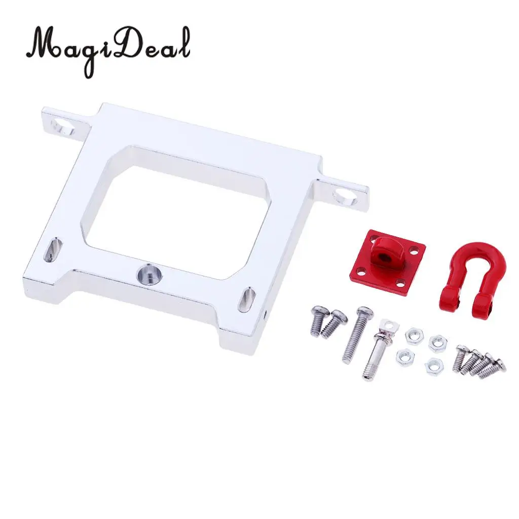Metal Rear Bumper Protector + Tow Hook for WPL B14 B16 B24 B36 JJRC Q60 Q61 4WD 6WD RC Model Car Truck Accessories