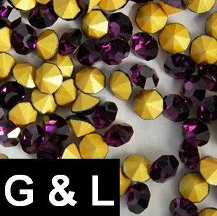 

Ss26-ss40 288pcs Amethyst Color Pointback Rhinestones Glass Material Stones Used For Jewelry Nail Art Decoration