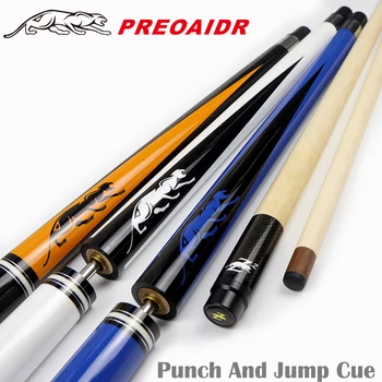 

3142 Punch&Jump Cue 3-Piece Jump&Punch Cue 13mm Tip Jump Cue Stick Billiard Cue Billiard Punch Stick Kit 2 Functions in One