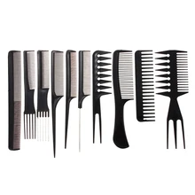 10 шт./компл. профессиональная машинка для стрижки волос, расческа Парикмахерская анти-статические расчески для волос Расческа парикмахерские расчески Инструменты для укладки волос уход за волосами