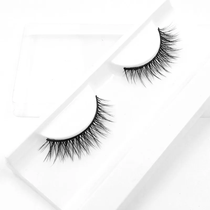 iflovedekd Individual Natural Soft False Eyelashes Women Makeup 3D Synthetic Hair Crisscross Fake Eye 1 Pair W29 | Красота и здоровье