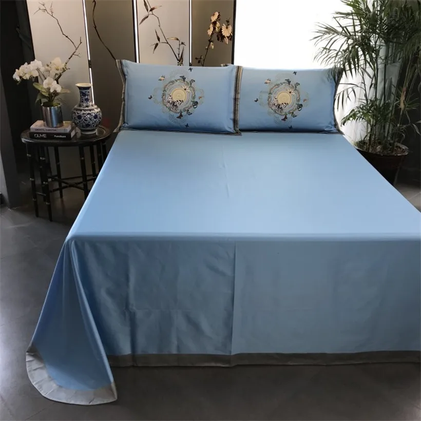 Excellent Chinese Wind Animal Egyptian Cotton Royal Gongsatin Craft Extra Large Bedding, Down Quilt, Bed Sheet, Pillow Cover, 4pcs 39