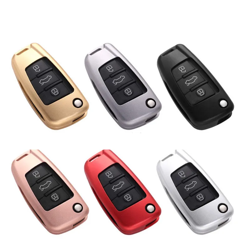 Aluminum-Alloy-Car-Key-Case-Cover-with-Leather-Belt-Key-Shell-Storage-Bag-Protector-for-Audi (1)