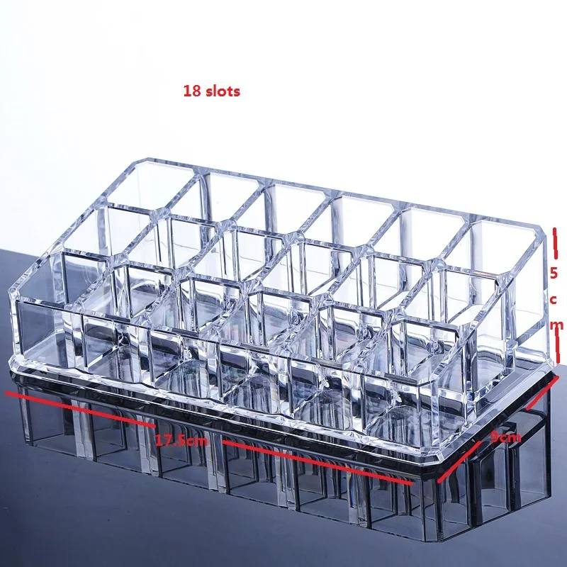 Акриловый Органайзер для макияжа, держатель для косметики, коробка для хранения губной помады, стойка для макияжа, аксессуары, чехол для хранения ювелирных изделий