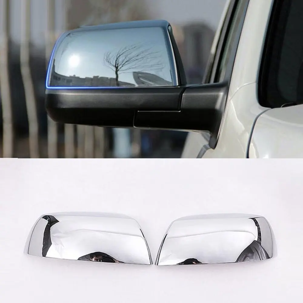 For Toyota Tundra Crew Max 08 15 Sequoia ABS Polish Chrome Car Side Rearview Mirror Cover