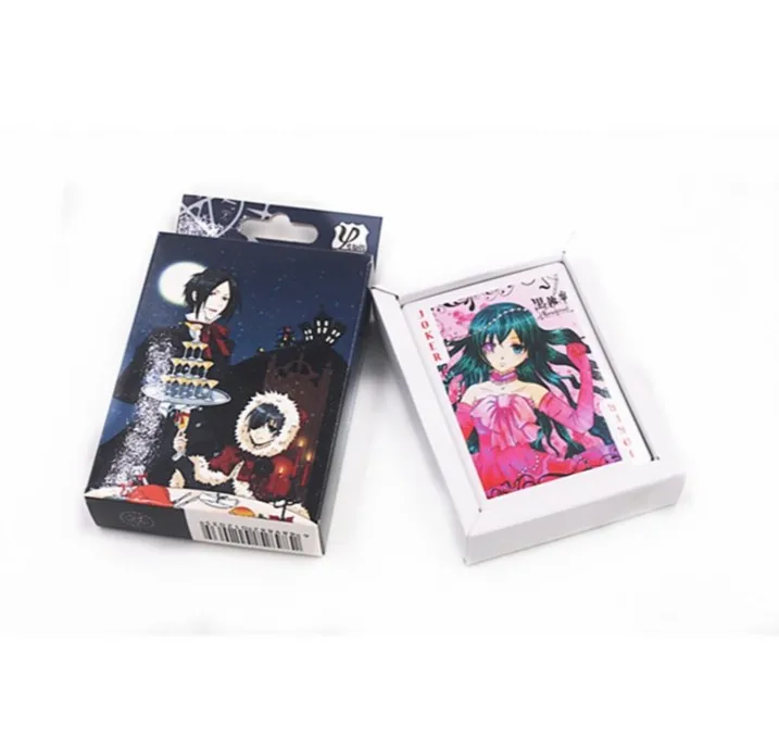 

Anime Kuroshitsuji Black Butler Poker Cards toy Cosplay Board Game Cards With Box Free Shipping