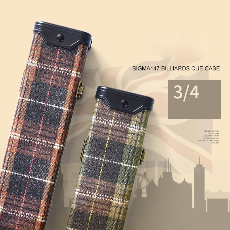 Simga Hard 3/4 Snooker Cue Case Box High end Billiard Stick Carrying