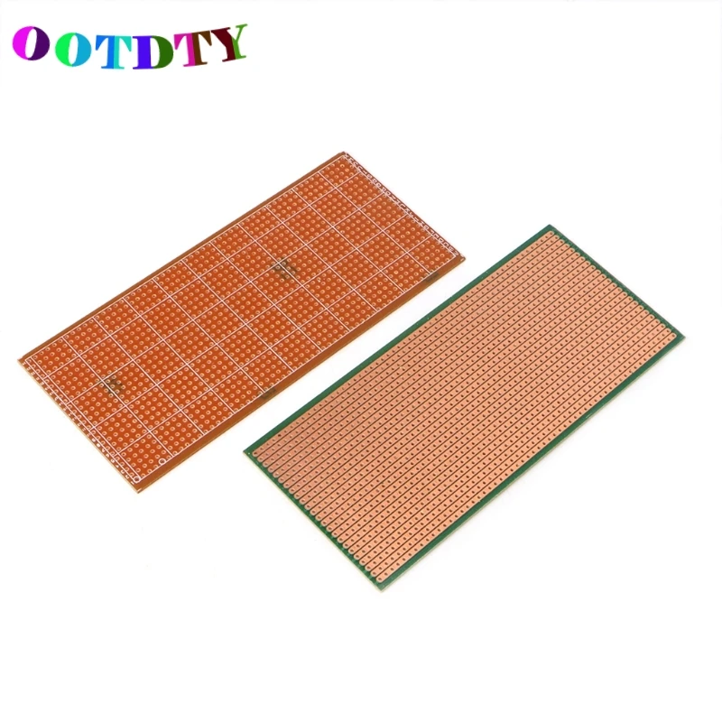 

OOTDTY 5Pcs/set Stripboard Veroboard Uncut PCB Platine Single Side Circuit Board 6.5x14.5cm