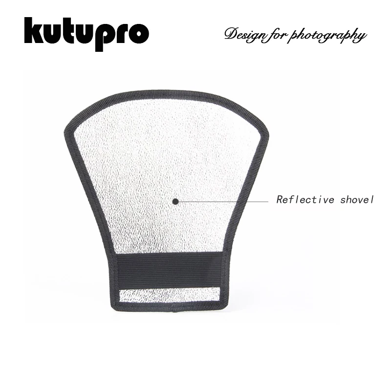 Kutupro Рассеиватель Вспышки Speedlite софтбокс серебристый/отражатель белого фотостудия верхняя вспышка световая отражающая Лопата