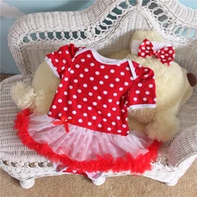 2 шт. комплект pinkbabi маленьких Обувь для девочек красный горошек платье-пачка комбинезон бабочкой оголовье для От 0 до 12 месяцев