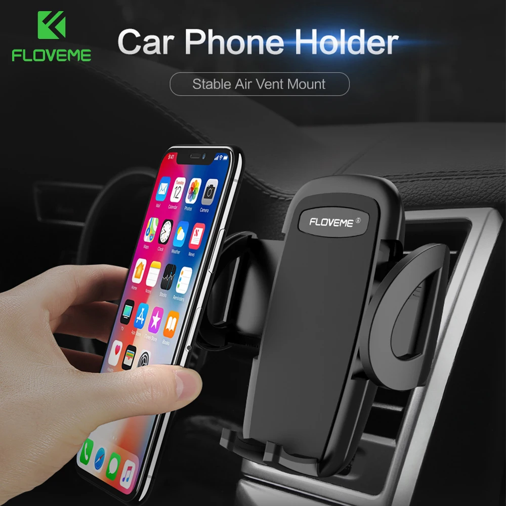 FLOVEME Universal Auto Telefon Halter Stehen 360 Grad Air Vent Halterung Handy Halter Auto Telefon