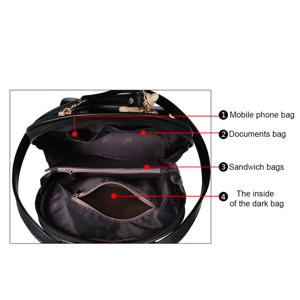 Shoulder Backpacks Bear Backpack Casual In women Daypacks high quality backpacks shopping Satchel#YL5