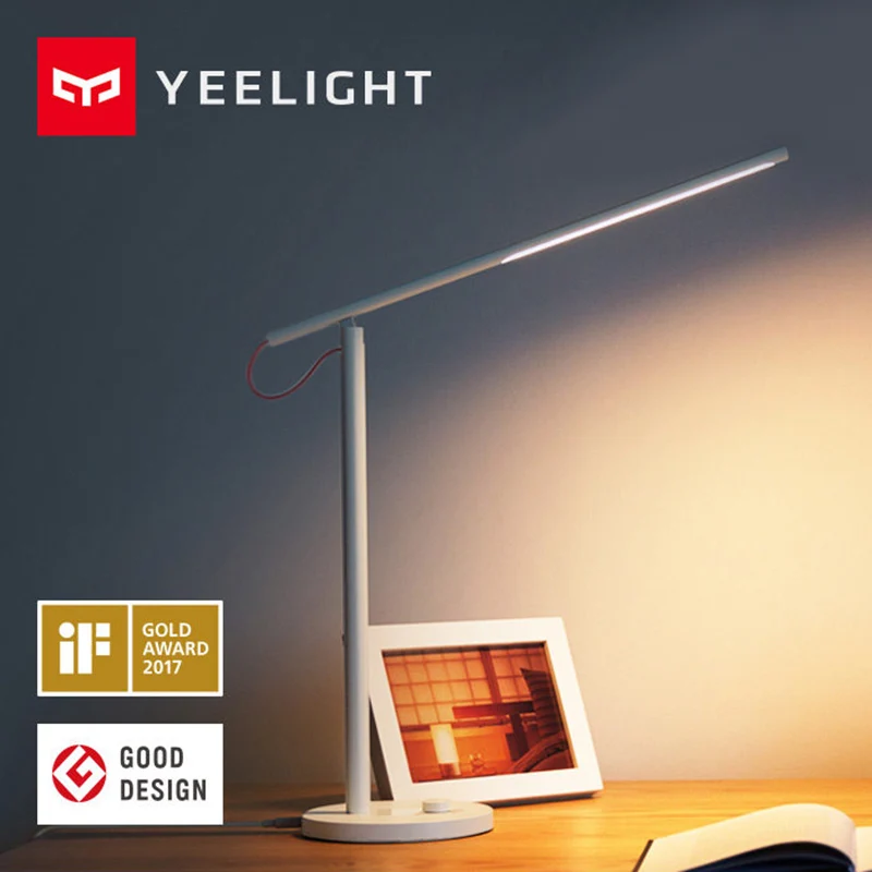 Mijia Yee светильник, настольная лампа, светодиодный, умное освещение, нет стробоскопического наглазника, светильник для чтения, Поддержка приложения, дистанционное управление с регулируемой яркостью