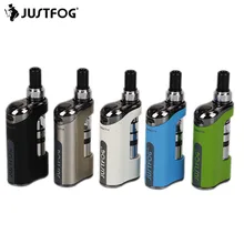 Vape Kit JUSTFOG Compact 14 Starter с 1,8 мл Q14 атомайзер бак 1.6ohm катушка 1500 мАч батарея электронная сигарета, ручка комплект 5 шт