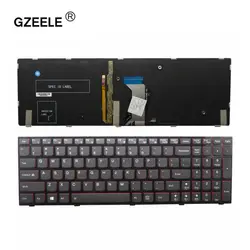 GZEELE новый английский Клавиатура для lenovo Y500 Y500N Y510P Y500NT США клавиатура для ноутбука с подсветкой Заменить Клавиатура ноутбука черный
