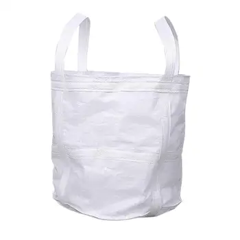 

1-1.3 Tonnes FIBC Bulk Bag Builders Bag Waste Rubble Storage Sack, Thickened Bottom, 27'x27'