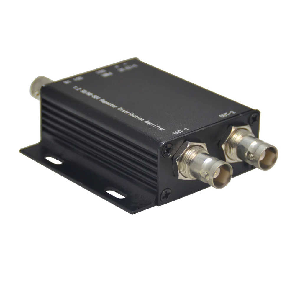 HD-SDI усилитель сигнала SDI ретранслятор 1x2, SD-SDI HD-SDI 3G-SDI Video Splitter Extender адаптера до 400 м